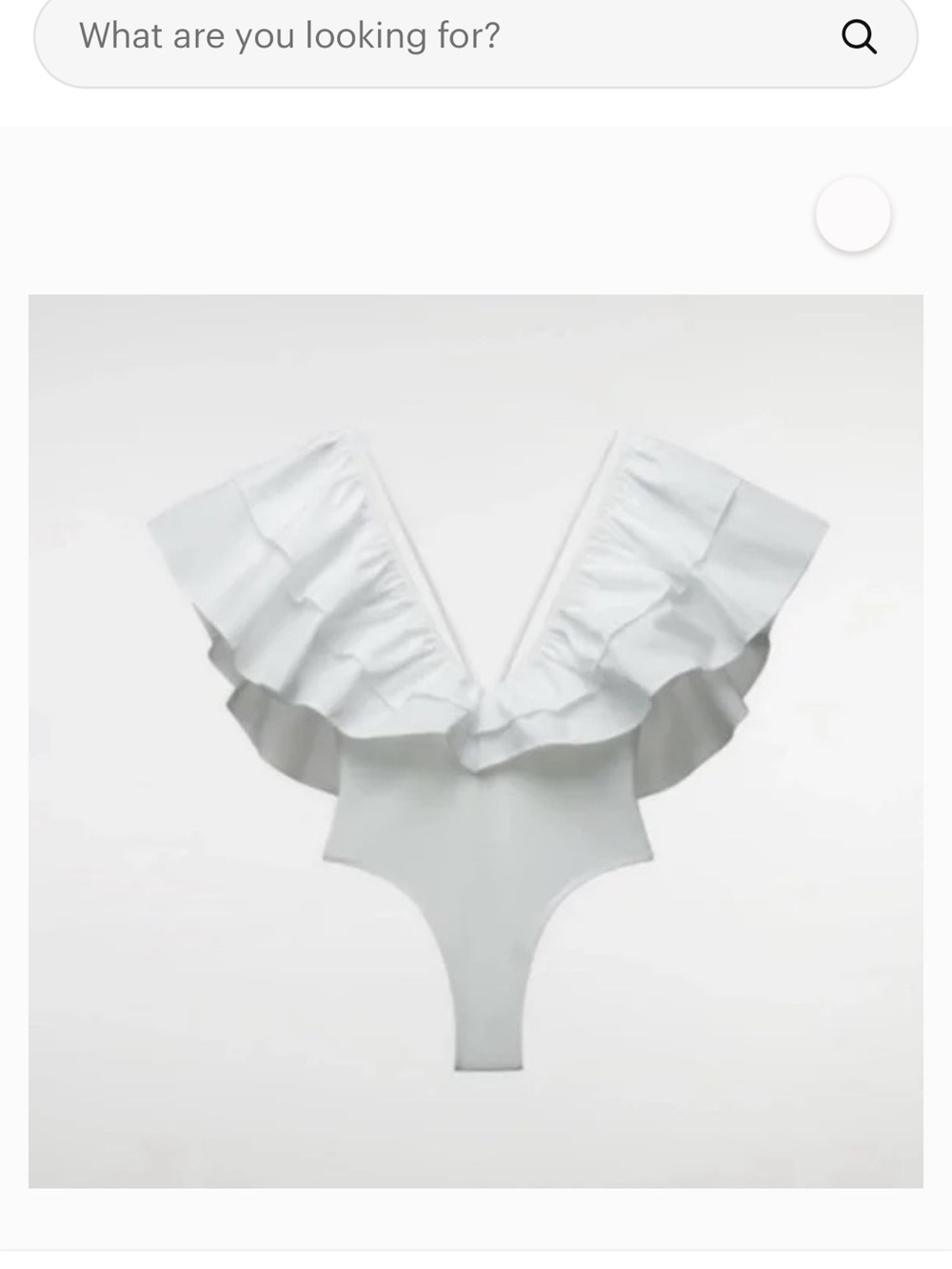 Zara Ruffle Bodysuit Size Small - Picture 5 of 6